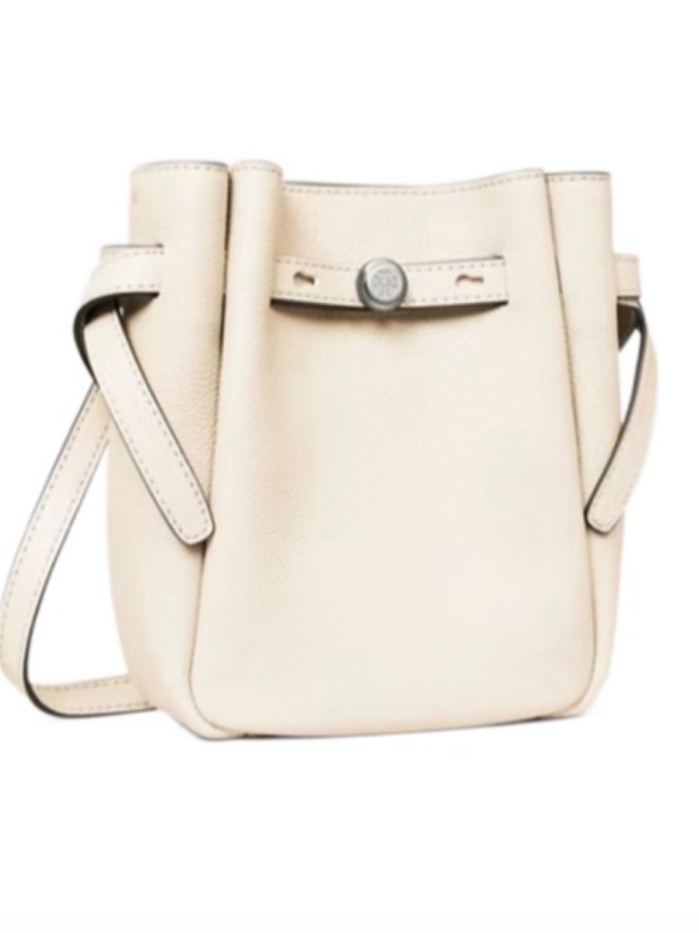 Tory Buch Romy Small Crossbody Color: Light Cream Size